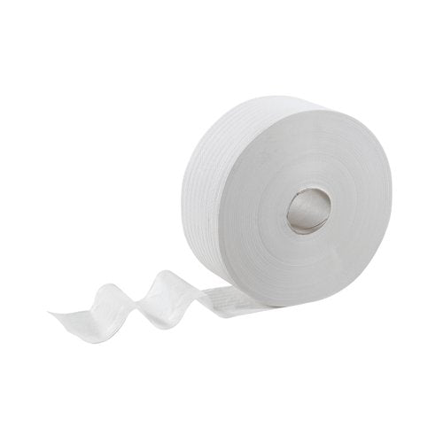 Kleenex Jumbo Toilet Roll 2-Ply 180m Long White Pack of 12 8571