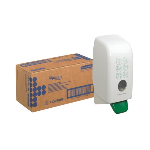 Aquarius Hand Moisturiser Dispenser for 1L Cassette Refills White 7134