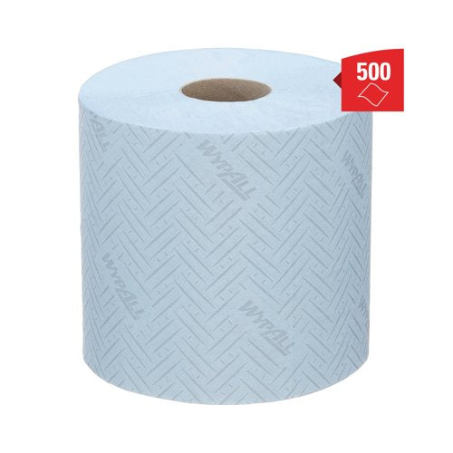 Wypall L10 Service/Retail Wiping Paper 1-Ply x500 Blue Pack of 6 7407