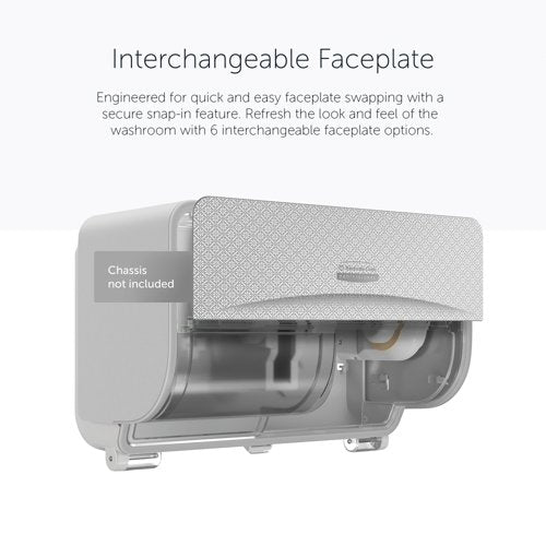 Kimberly Clark ICON Faceplate for 2 Roll Toilet Paper Disp Slv 58762