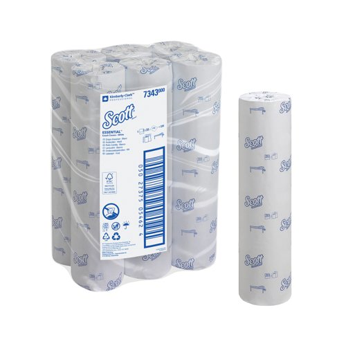 Scott Essential Couch Cover Roll 1-Ply x200 Sheets Blue Pack of 6 7343