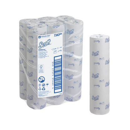 Scott Essential Couch Cover Roll 1-Ply x200 Sheets Blue Pack of 6 7343