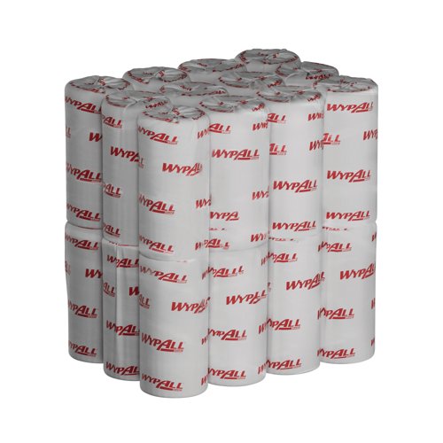 Wypall L10 Cleaning Paper Wipes 1-Ply x165 Wipes Blue Pack of 12 7378