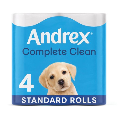 Andrex Toilet Tissue 2-Ply 4x6 Rolls White Pack of 24 4480125