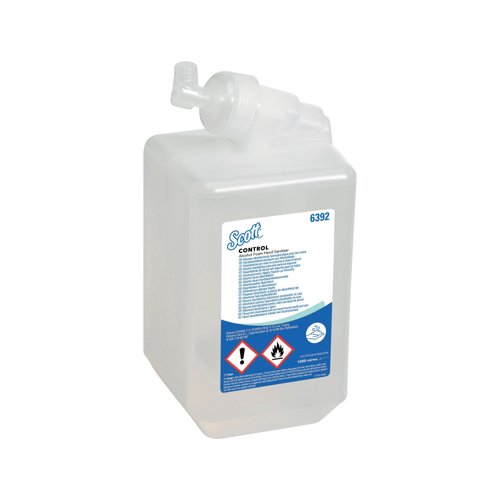 Scott Alcohol Foam Hand Sanitiser 1L Refill Clear Pack of 6 6392