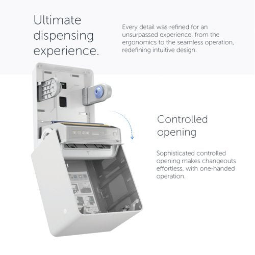 Kimberly Clark ICON Automatic Rolled Hand Towel Dispenser White 53940