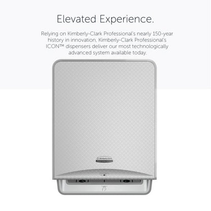 Kimberly Clark ICON Automatic Rolled Hand Towel Dispenser Silver 53691