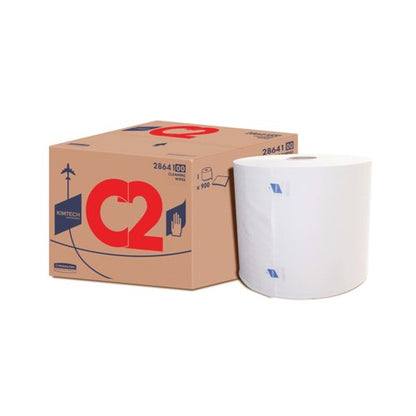Kimtech C2 Aviation Cleaning Wipe Roll x900 Sheets White 28641