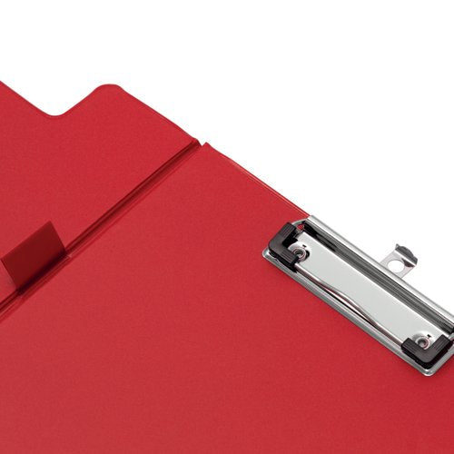 Q-Connect PVC Foldover Clipboard A4 Red KF01302