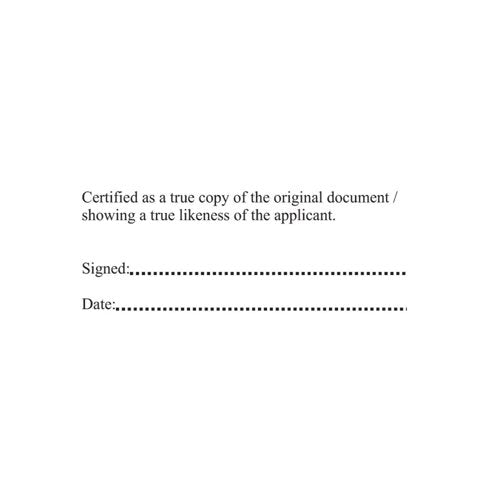Q-Connect Voucher for Custom Self-Inking Stamp 57x20mm KF02112