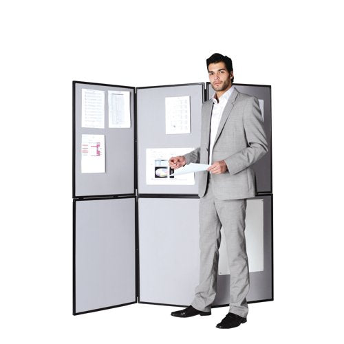 Q-Connect Display Board 6 Panel Blue/Grey DSP330516