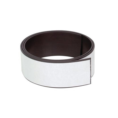 Q-Connect Magnetic Racking Strip White PVC 30mmx1.5mmx5m KF18991