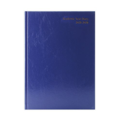 5 Star Academic Diary Day Per Page A4 Blue 2025-2026 KF1A4ABU25