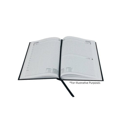 5 Star Academic Diary Day Per Page A5 Black 2025-2026 KF1A5ABK25