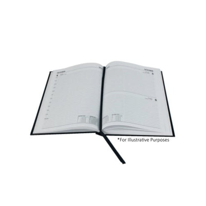 5 Star Academic Diary Day Per Page A5 Black 2025-2026 KF1A5ABK25