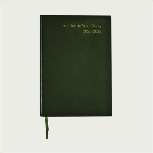 5 Star Academic Diary Week To View A5 Green 2025-2026 KF3A5AGN25