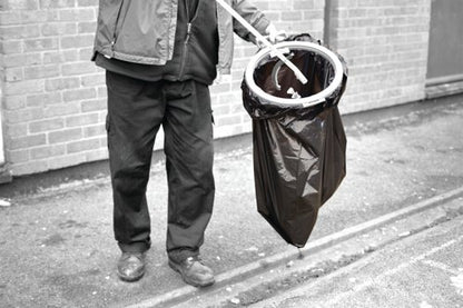2Work Heavy Duty Refuse Sack LPDE Black 457x725x950mm (Pack of 200) KF73376
