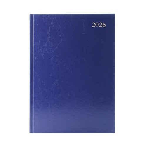 5 Star Desk Diary Week To View A5 Blue 2026 KFA53BU26