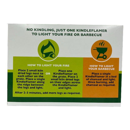 Kindle Flamers | Natural Firelighters for Fires & BBQ's | 1 x 50 Pack
