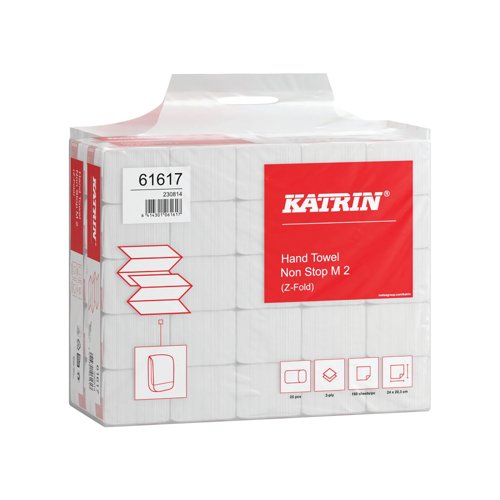Katrin Classic Hand Towel Non Stop M2 Pack x25 (Pack of 4000) 61617