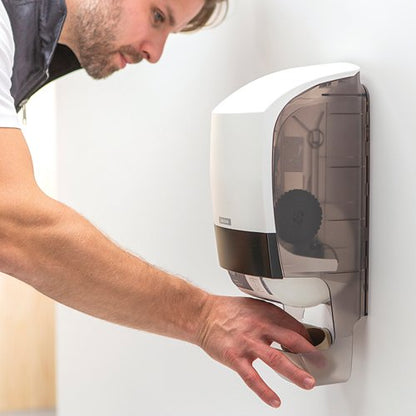 Katrin System Toilet Roll Dispenser with Core Catcher White 77465