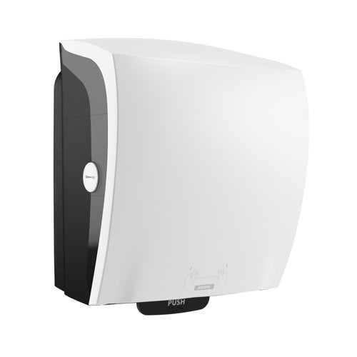 Katrin Plastic Dispenser for System Paper Towel Roll White 82094