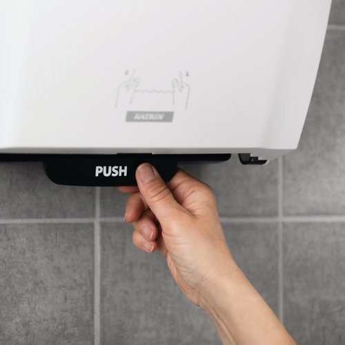 Katrin Plastic Dispenser for System Paper Towel Roll White 82094