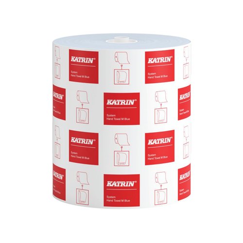 Katrin Basic System Towel M 1-Ply Blue (Pack of 6) 460218