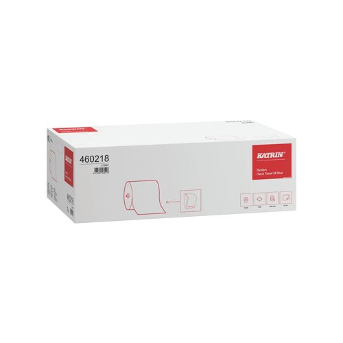 Katrin Basic System Towel M 1-Ply Blue (Pack of 6) 460218