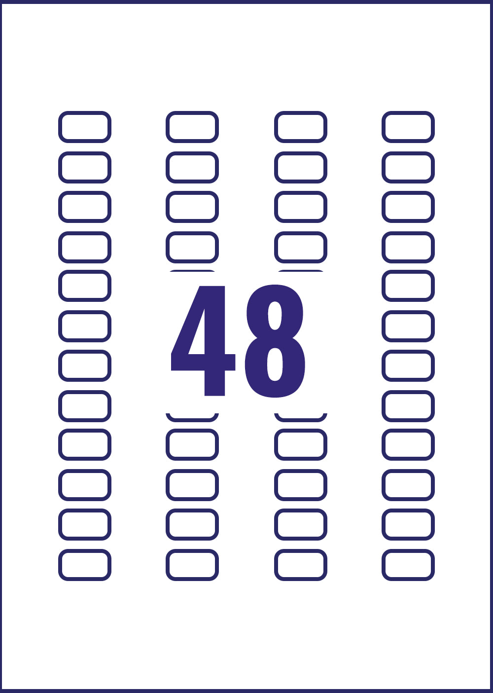 Avery Laser Mini Label 22x127mm 48 Per A4 Sheet Clear (Pack 1200 Labels) L7553-25