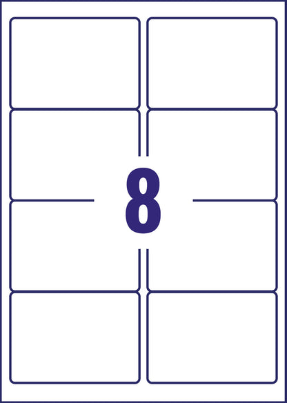 Avery Laser Weatherproof Parcel Label 99x67mm 8 Per A4 Sheet White (Pack 200 Labels) L7993-25