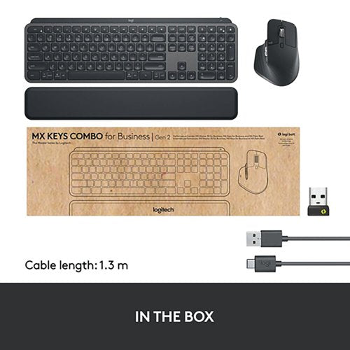 Logitech MX Keys Combo Keyboard and Mouse for Business 920-010932