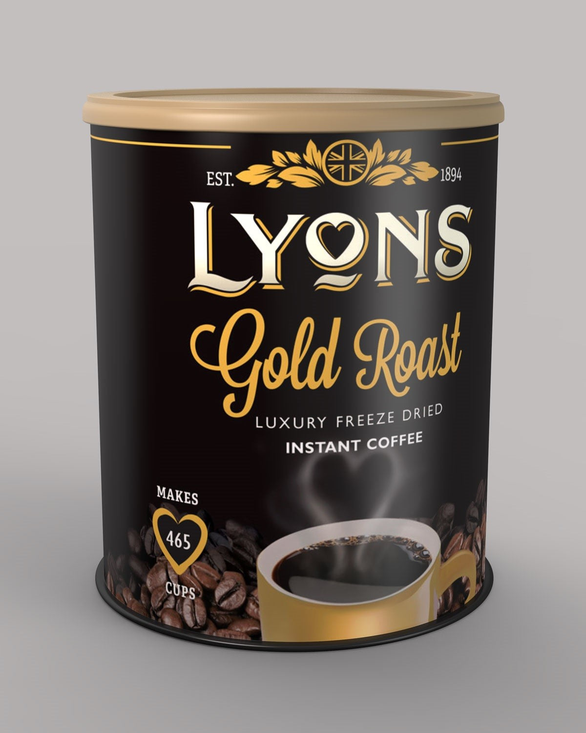 Lyons Gold Roast Freeze Dried Instant Coffee 750g