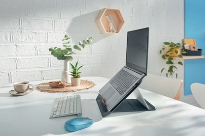 Leitz Ergo Cosy Adjustable Laptop Stand Velvet Grey 64260089