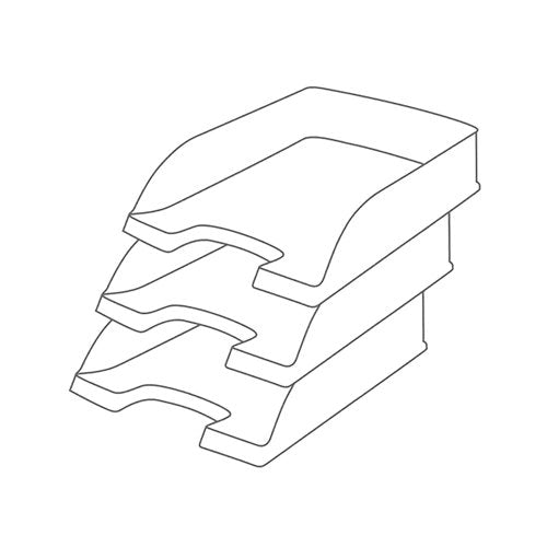 Leitz Recycle Letter Tray A4 Red 52275020