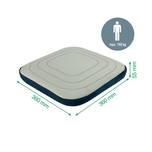 Leitz Ergo Active Wobble Cushion with Cover Light Grey 65400085