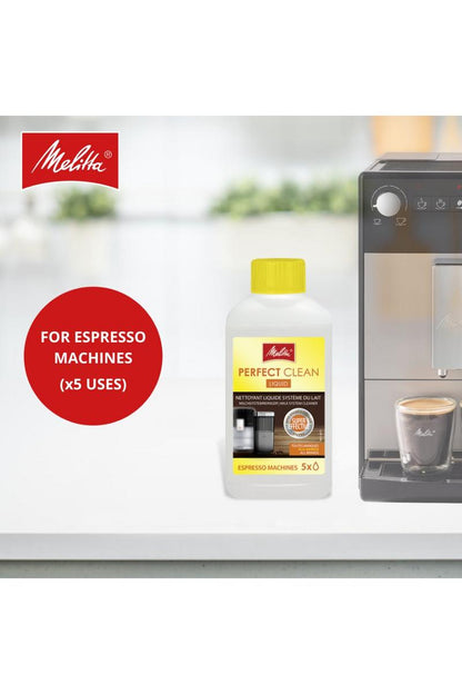Melitta 202034 Perfect Clean Espresso Machines Milk System Cleaner 250ml