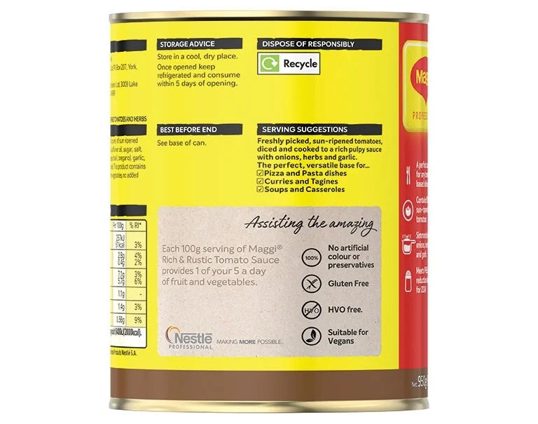 Maggi Rich & Rustic Multi Use Tomato Sauce 950g