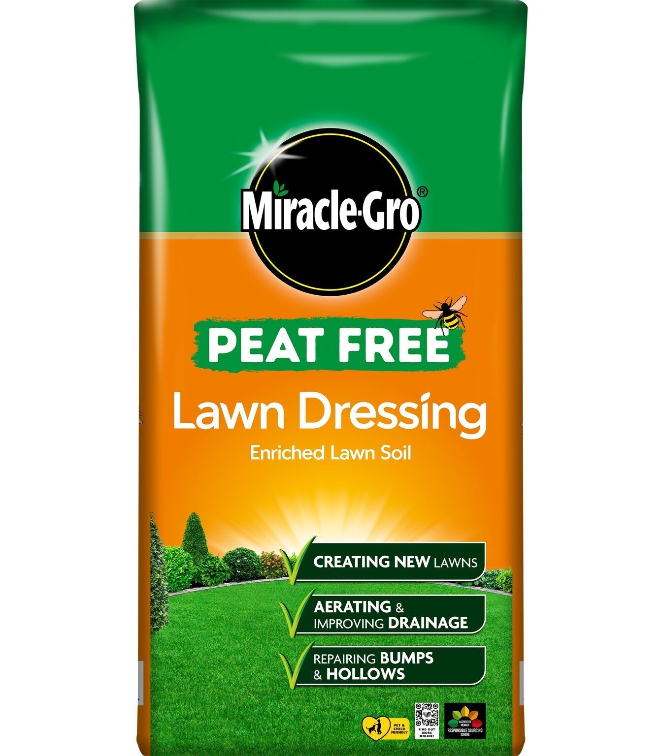 Miracle Gro Lawn Dressing Peat Free 25L