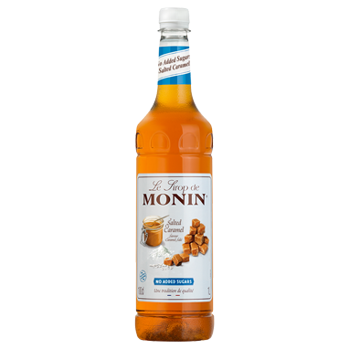 Monin Salted Caramel Coffee Syrup No Added Sugars 1 litre (Plastic)