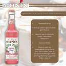 MONIN Bubblegum Cocktail Syrup 700ml (Glass Bottle) Discounted Pump Offer