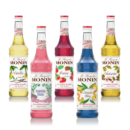 Monin Premium Coffee Syrups (Multi Pack Offer) 6 x 70cl Bottles