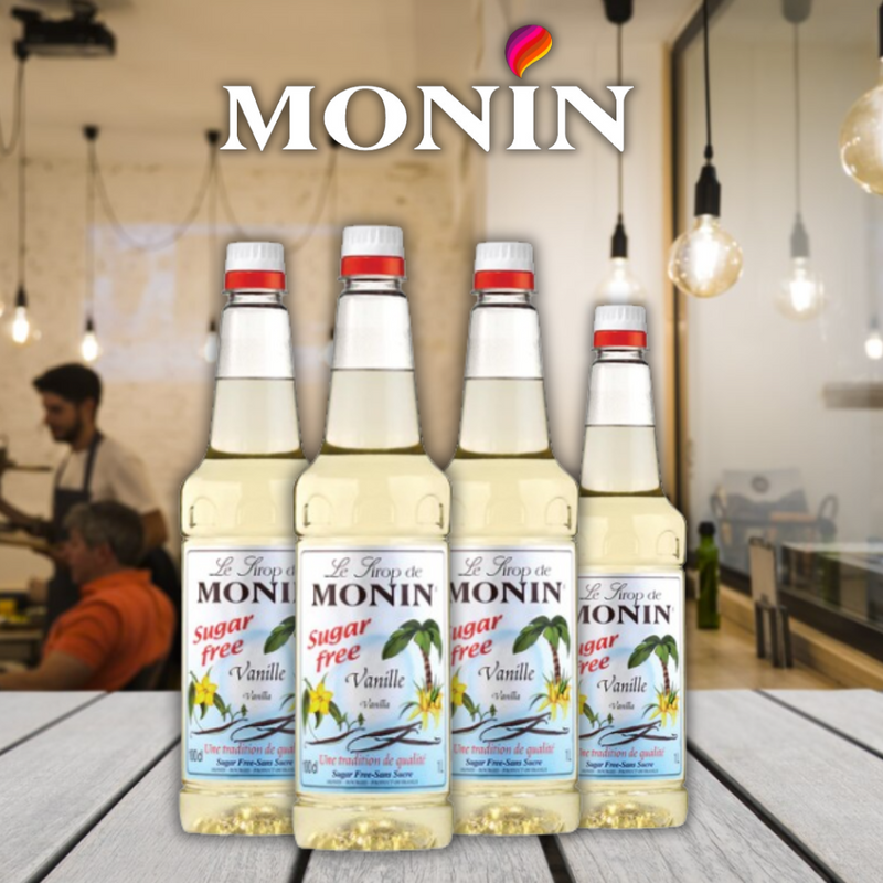 Monin Sugar Free Vanilla Coffee Syrup 1 Litre