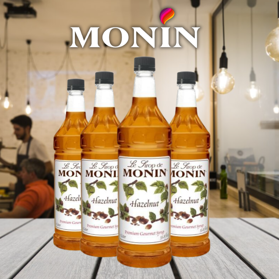 Monin Hazelnut Coffee Syrup 1 Litre