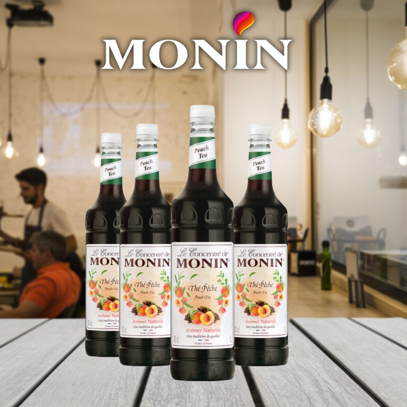 Monin Peach Tea Syrup 1 Litre