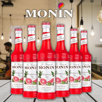 MONIN Pink Grapefruit Syrup Sweet and Juicy 700ml (Glass Bottle)
