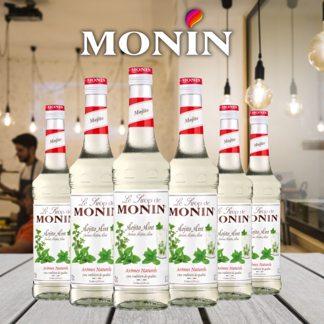 Monin Mojito Mint Cocktail Syrup 700ml (Glass)