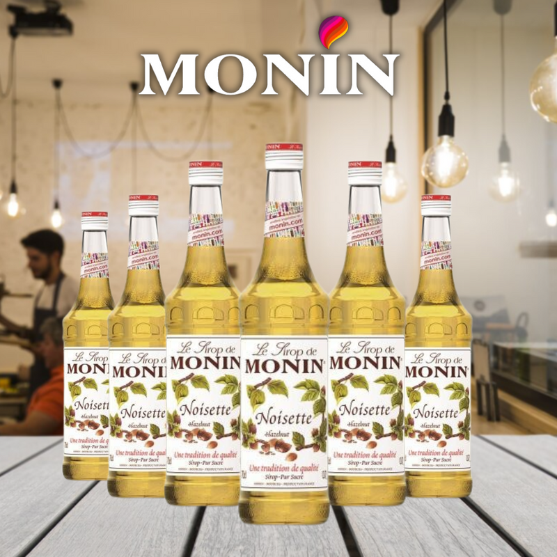 MONIN Hazelnut Cocktail Syrup 700ml (Glass Bottle) Discounted Pump Offer