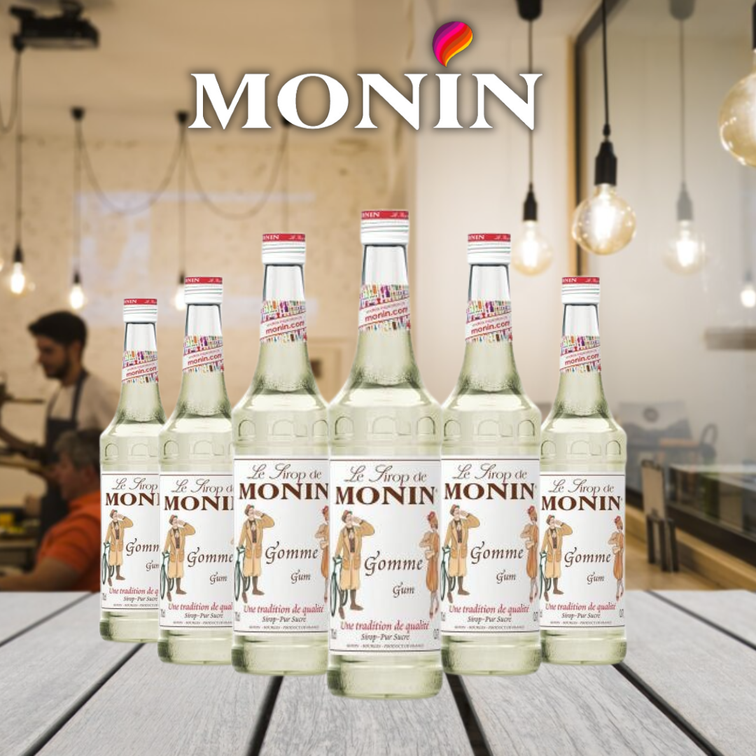 Monin Gomme Coffee Syrup 700ml (Glass Bottle)