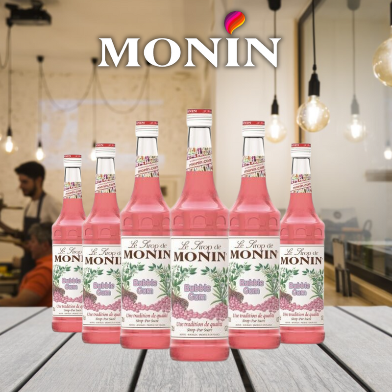 MONIN Bubblegum Cocktail Syrup 700ml (Glass Bottle) Discounted Pump Offer